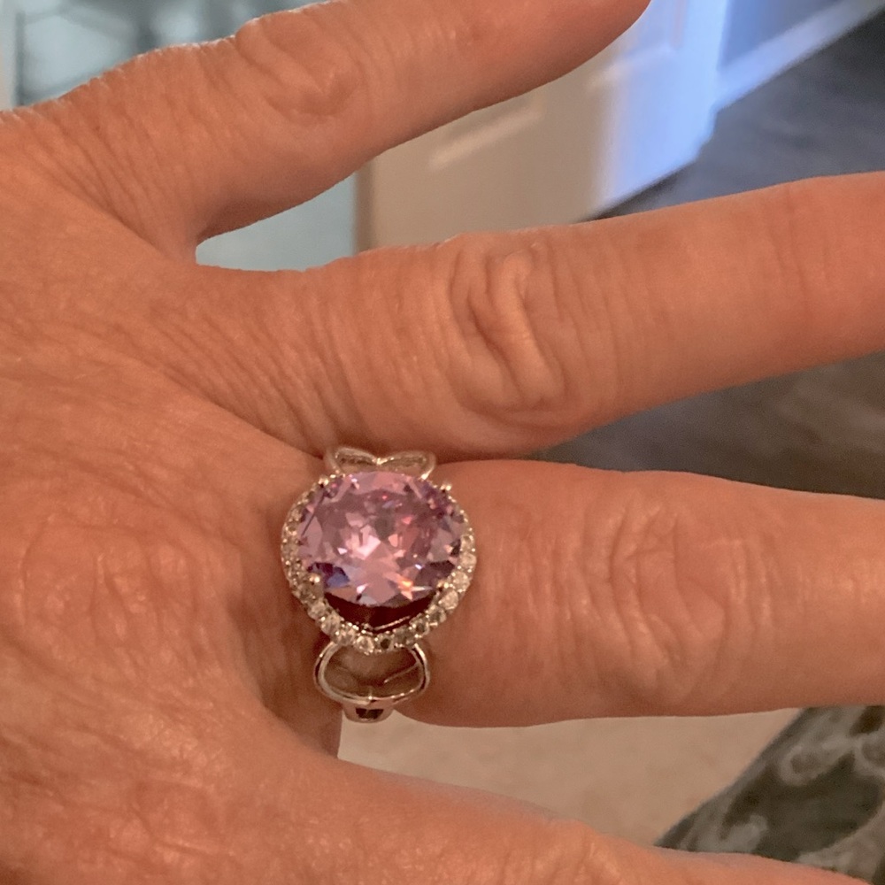 Elegant Pink Gemstone Ring